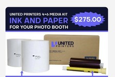 United Printer (4x6) Media Kit - Ink And Paper For Your Photo Booth. picture
