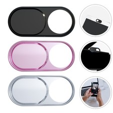 3Pcs Metal Phone Camera Cover Slide Privacy Protector Assorted Colors picture