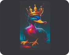 Duck King Fun Cartoon Art  Mouse Pad Stunning Photos AI Drawing Mousepad picture