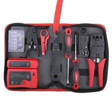 Hi-Spec 9pc Network Cable Tester Tool Kit Set for CAT5, CAT6, RJ11, RJ45. Eth... picture