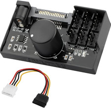 4 Pin 12V PWM Fan Controller 6 Fans Supported , PC Fan Adapter Hub Powered picture