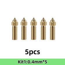 5PCS Brass Nozzle 0.2/0.4/0.6/0.8/1.0mm for Ender 3 V3 KE/K1/K1 Max/CR-10 SE picture