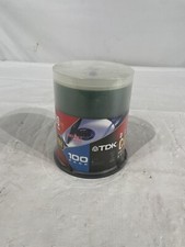 NEW Sealed TDK CD-R Spindle 100 pack 700 mb 80 min Recordable 48X Compatible picture