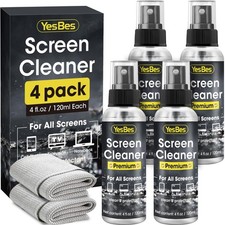 Screen Cleaner Spray 16Oz (4Oz X 4 Pack) - TV & Computer Screen Cleaner with 2 M picture