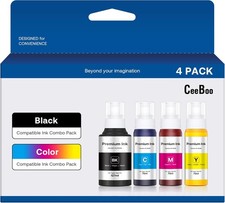 CEEBOO Compatible Ink Bottle Replacement for Epson 502 (Not Sublimation Ink) 2PK picture