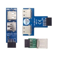 CY 3pcs Mainboard USB2.0 9Pin Female Front Panel Header to Dual USB Adapter picture