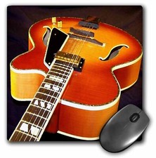 3dRose Jazz Guitar MousePad picture