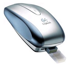 Logitech V500 Cordless USB Optical Notebook Mouse Silver picture