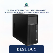 HP Z230 Gaming Computer Tower Intel i5 8GB 1TB HDD AMD RX460 WIFI DVD Win 10 Pro picture