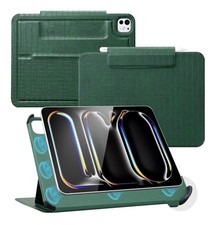 COBAK iPad Pro 13 Case (M4 2024/2025) Magnetic Stand Green Croc picture