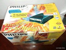Philips External CD ReWriter CDRW drive 400 series IDE USB PC Vintage CPU NOS? picture