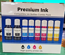 8 PACK Inkrobat T- 502 Ink Refill Bottles For Epson ECO TANK Printers Inkjet picture