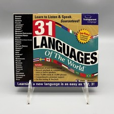 Vintage 31 Languages Of The World 2001 CD Rom PC Software Windows Mac SEALED picture