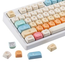 MOA Profile PBT Keycaps Cute Fireworks Theme Custom Gaming Keycap 136 Keys picture