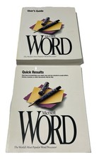 Microsoft WORD Version 6.0 User' Guide Paperback 1993 + Microsoft Quick Results picture