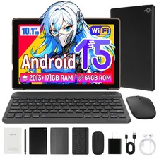 Tablet 10.1 inch 20GB ROM 64GB RAM WIFI 5G Android 15 Dual Camera Bluetooth NEW picture