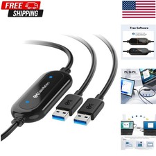 USB 3.0 Data Transfer Cable PC to PC for Windows, USB Transfer Cable in 6.6 Ft - picture