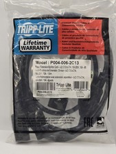 Tripp Lite P004-006-2C13 72in Extension Splitter Cable C13 to C14 Black picture