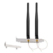 2Pack WiFi Antenna 2.4/5GHz RP-SMA to U.FL 20cm Bracket for PCIE Card picture