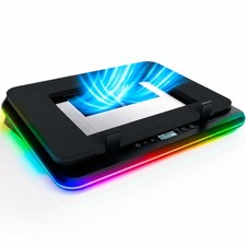 KLIM Turbofrost Gaming Laptop Cooling Pad, 16,000 RPM, RGB, Grey Space - US picture
