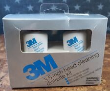 NEW, NOS 3M Head Cleaning Diskette Kit Box of 2 x 3.5