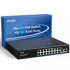 18 Port 10G/2.5G Ethernet Switch Dual 10GBASE-T 16x2.5G+2x10Gb RJ45 80Gbps picture