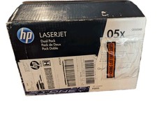Genuine HP 05X  Black Toner 2 Pack Dual CE505X High Yield OEM Original picture