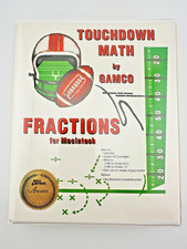 Vintage Touchdown Math Fractions Macintosh Game Floppy Disk Gamco Complete Set picture