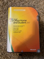 vintage Microsoft Office Home and Student 2007 software suite picture