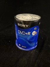 New Sealed Sony DVD+R 100 Pack 120min 4.7GB 1-16X Optical Media Storage OEM picture