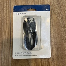 Insignia 6-foot USB 2.0 A/B cable picture