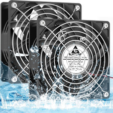 GDSTIME 120Mm X 38Mm 12V DC IP68 Waterproof Fan, High Speed Dual Ball Bearing Br picture