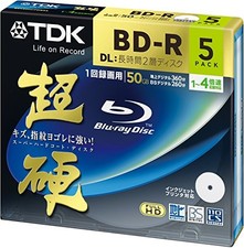 Tdk Blu-Ray Bd-R Dl Disk Super Hard Coating Surface 50Gb Blueray 4X Speed 5P picture