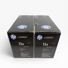 Genuine HP 11A Black Toner Cartridge Lot of 2 (Q6511A) OEM Factory Sealed picture