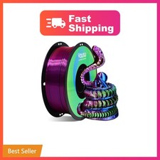 YOUSU Tri Color PLA 3D Printer Filament 1.75mm, Coextrusion Rainbow PLA Filam... picture