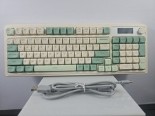  S99 Pro Wireless Keyboard, Display Screen & Media Knob, Tri-Mode Cream/Green picture