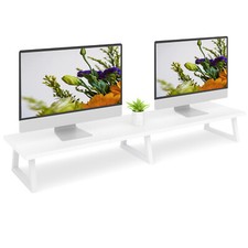 42 inch Dual Monitor Stand Riser for Wood & Steel Desktop Riser Organization. picture