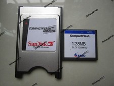 STEC 128MB Compact Flash +ATA PC card PCMCIA Adapter JANOME Machines picture
