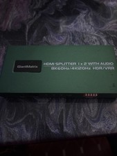 GiantMatrix 8K Display Port Dual Monitor KVM Switch with Cables And Audio picture