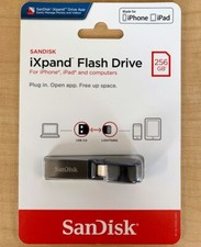 SanDisk 256gb iXpand USB 3.0 Flash Drive iPhone iPad SDIX30N-256G-AN6NE Flex Mac picture