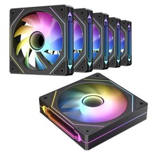DARKROCK F120 6-Pack 120mm Infinite Mirror Case Fans - Black picture