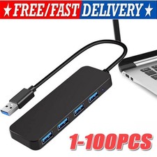 4 Port USB 3.0 Hub Splitter Multi Adapter 5Gbps High Speed PC Desktop Laptop LOT picture