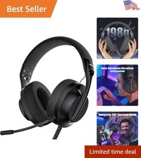 Ergonomic Over-Ear Gaming Headset with Omnidirectional Mic for All Consoles picture
