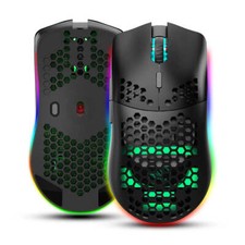 Dual Mode Wireless Gaming Mouse Cellular Shell Side Keys Bluetooth Mouse Recharg picture