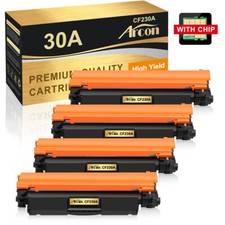4 Pack CF230A Toner Cartridge compatible with HP LaserJet Pro M203dw MFP M227sdn picture