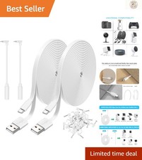 Durable 10FT USB to Micro USB Extension Cable - Ideal for Wyze Cam & More picture
