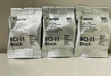 New Genuine Canon BCI-11 Black 3PK Ink Cartridges, BJC-50 Color Ptr, BAG picture