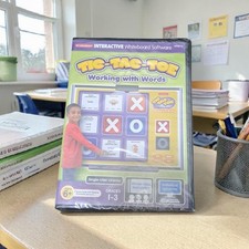 Tic Tac Toe Working Words CD-ROM  Homeschool  Game Grades 1–3 PC Mac Educational picture