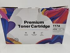 NEW 117A Premium Toner Cartridge 4 Pack. Black, Cyan, Magenta, Yellow picture