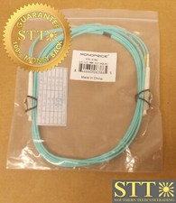 6386 MONOPRICE FIBER OPTICAL CABLE OM3 LC/LC 50/125 MM 10GB 2M AQUA NEW picture